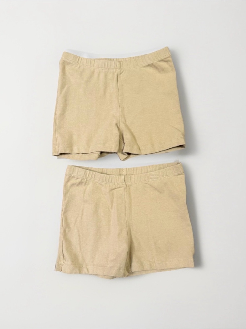 The Childrens Place Lot of 2 Girls Sz 7/8 Cartwheel Shorts Beige Khaki Uniform